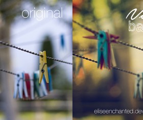 Vintage elements Photoshop Action