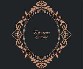 Vintage frame decor design vector 04