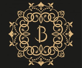 Vintage frame decor design vector 06