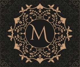 Vintage frame decor design vector 07