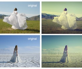 Vintage green Photoshop Action