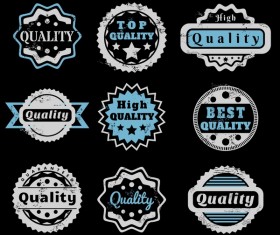 Vintage high quality labels vector