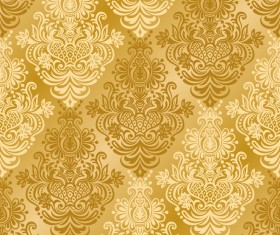 Vintage seamless background. Seamless wallpaper vector 01
