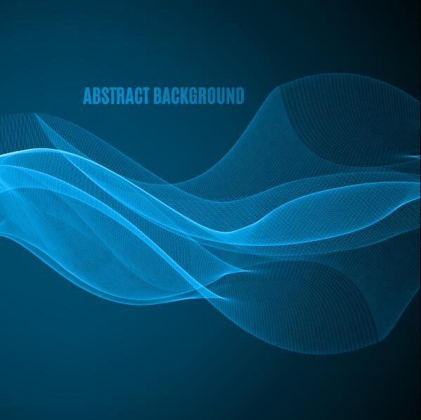 Wavy abstract wave background vector