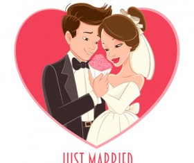 Wedding card design vectors 02