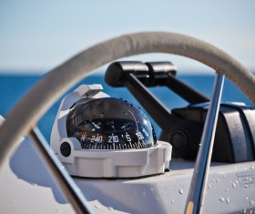 Yacht gyro closeup Stock Photo