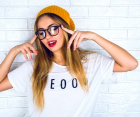 Young confident happy girl Stock Photo 01