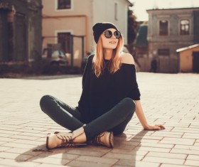 Young confident happy girl Stock Photo 03