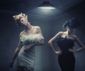 Young fashion female model Stock Photo