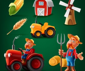 farm icon set