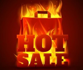 flame with sale background vectors