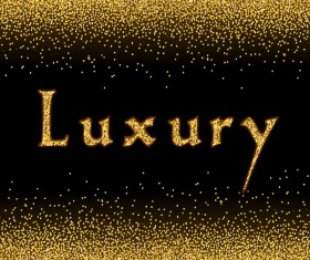 golden particles luxury background vector