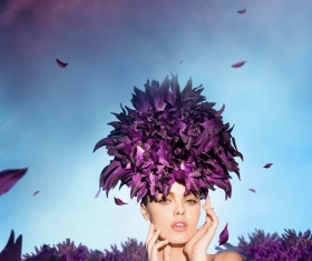 like flowers girl Stock Photo 05