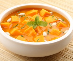 pumpkin soup Stock Photo