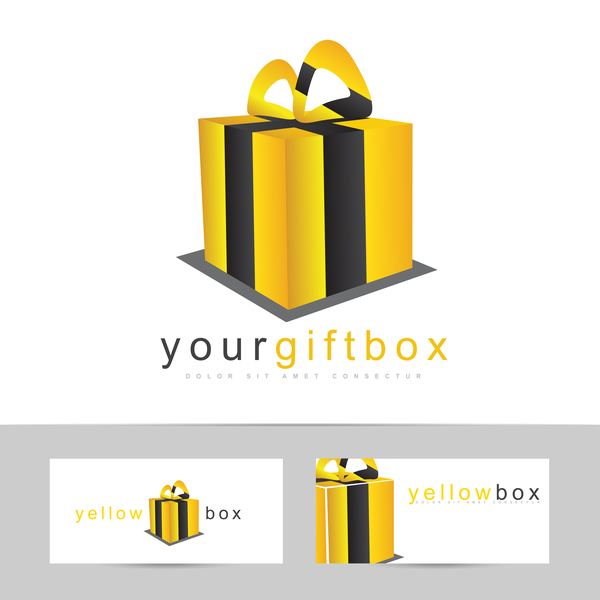 yellow box logo vector