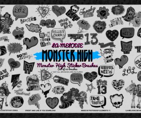157 Kind Monster High Photoshop Brushes