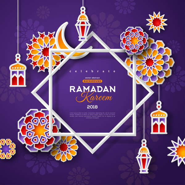 2018 Ramadan kareem festival vector material 10