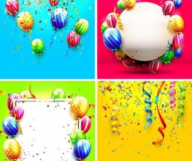 4 Kind birthday background vector