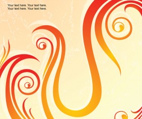Abstract fire background vector