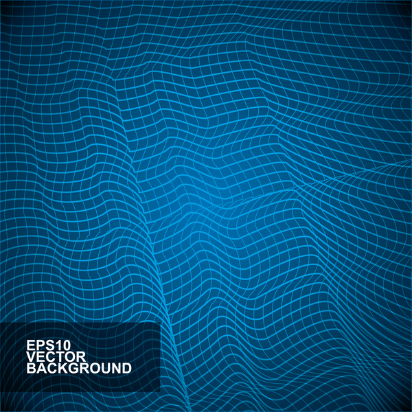 Abstract lines with blue background vector 01