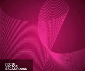Abstract lines with pink background vector