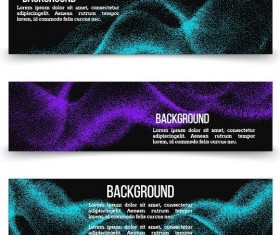 Abstract particles banner vector