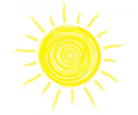 Abstract sun sign vector matrial 04