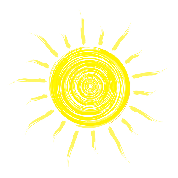 Abstract sun sign vector matrial 04