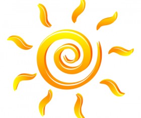 Abstract sun sign vector matrial 05