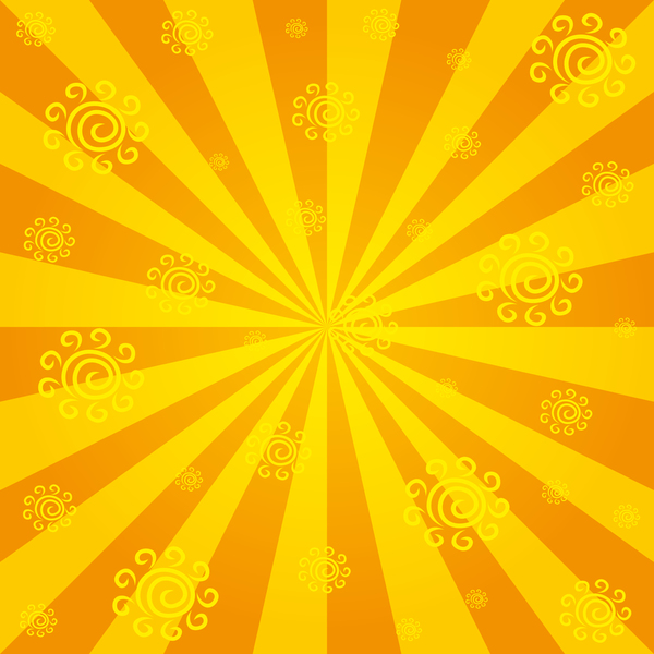 Abstract sunlight with sun sign background vector