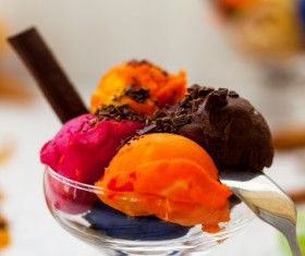 Assorted ice cream in summer Stock Photo 03