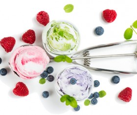 Assorted ice cream in summer Stock Photo 04