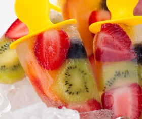 Assorted popsicles in summer Stock Photo 01