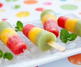 Assorted popsicles in summer Stock Photo 02