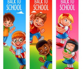 Back to school banners template vector 01