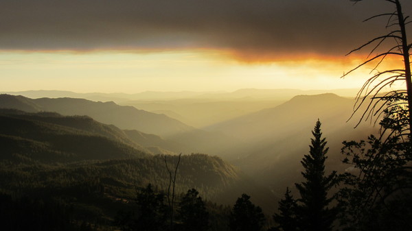Beautiful Mountain range landscape Stock Photo