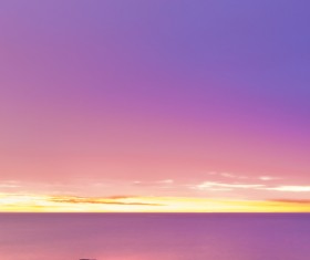 Beautiful empty rocky beach Stock Photo