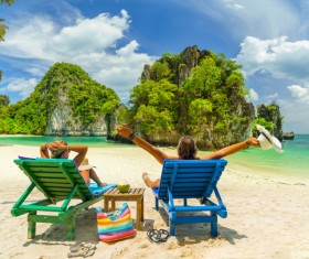 Beautiful resort tropical island Stock Photo 03