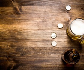 Beer on the desktop Stock Photo 01