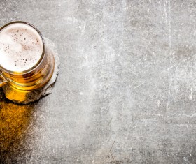 Beer on the desktop Stock Photo 02