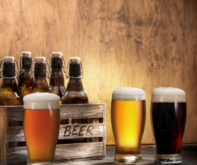 Beer on the desktop Stock Photo 06