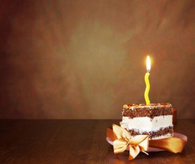 Birthday candle cake Stock Photo 02