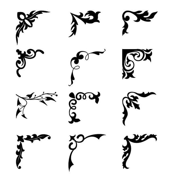 Black Corner Ornaments Vectors Illustration Free Download Affordable and search from millions of royalty free images, photos and vectors. black corner ornaments vectors