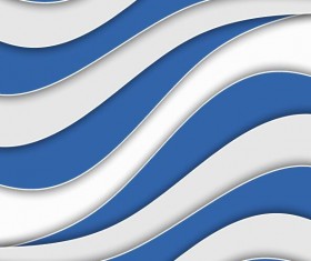 Blue with white wavy background vector