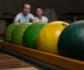 Bowling closeup Stock Photo