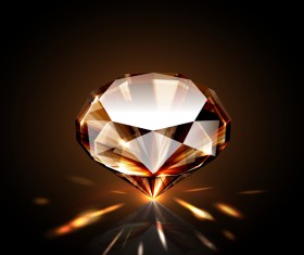 Brown diamond vector