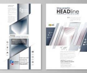 Bruchure cover vector template vectors 04