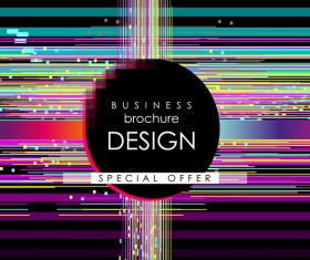 Business brochure template with special offer design vector 02