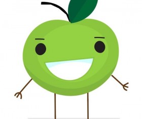 Cartoon apple vector