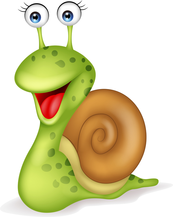 Cartoon snails vector